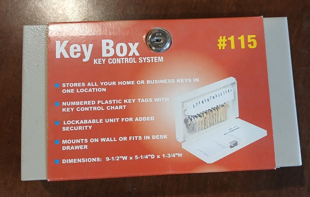 Buddy Products Key Box Key Control System #115 NIB
