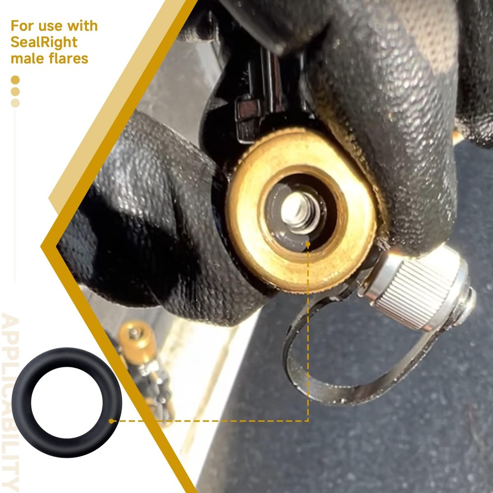 10 PCS 19037 O-Ring Seals Compatible with Yellow Jacket 19109 19209 HVAC