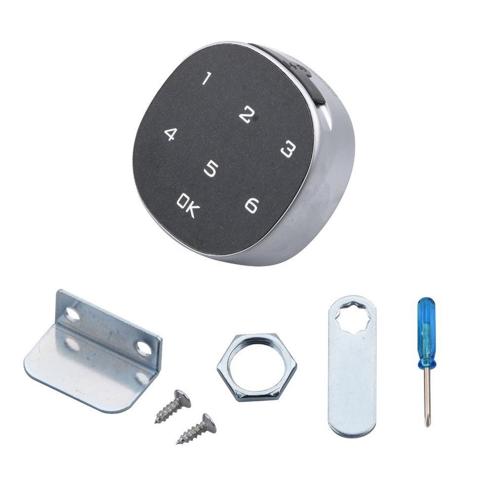 Zinc Alloy Touch Screen Electronic Password Lock Security Lock Cabinet Digital F