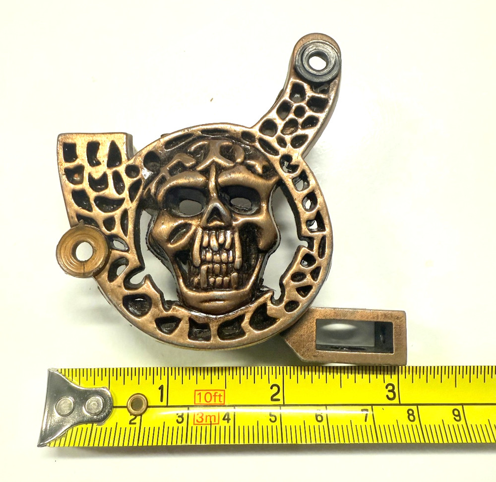 Custom Skull Bronze Brass tattoo coil machine Frame