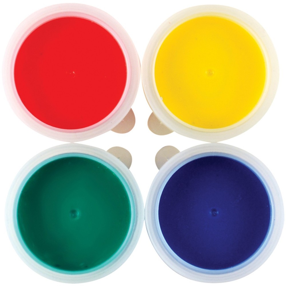Finger Paint Tubs .7oz 4/Pkg Primary