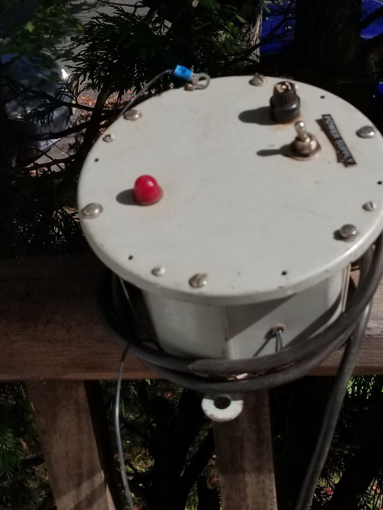 NAVAL SHIP WALL MOUNT ELECTRIC POWER SUPPLY 7.75" DIAMETER