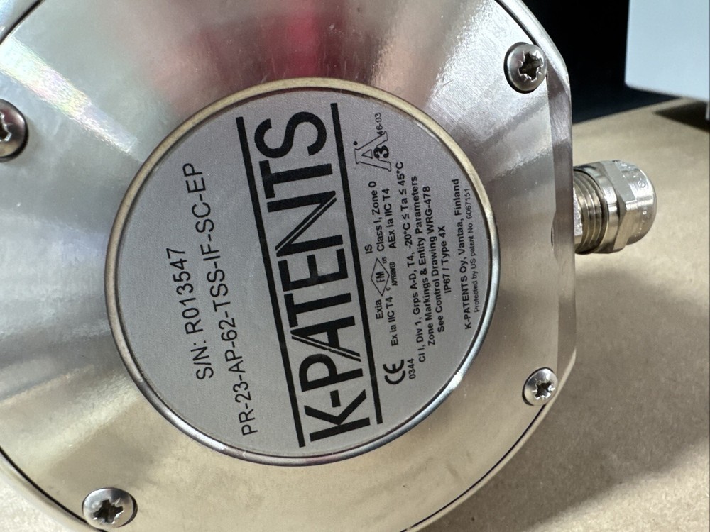 K-Patents Process Instruments Process Refractometer System STR-U-GP-DC 🇺🇸