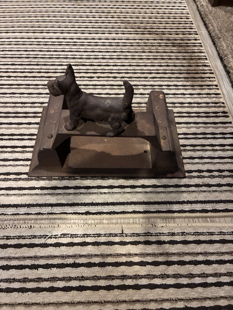 Vintage Cast Iron Terrier Boot Scraper