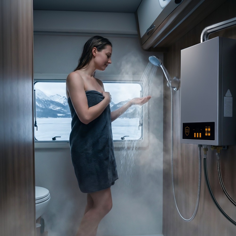 24KW Propane Gas Water Heater 3.6 GPM 80000 BTU Instant Hot Digital Display CSA