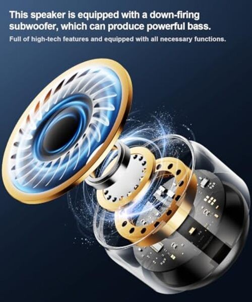 Mini Portable Bluetooth Speakers Wireless,TWS Pairing Small Bluetooth Black