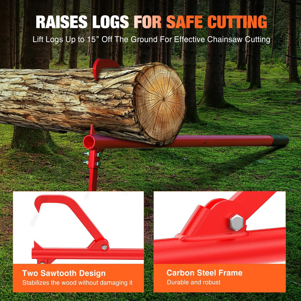 51" Cant Hook for Log Roller Logging Tools with Adjustable Steel Cant Hooks Rubb