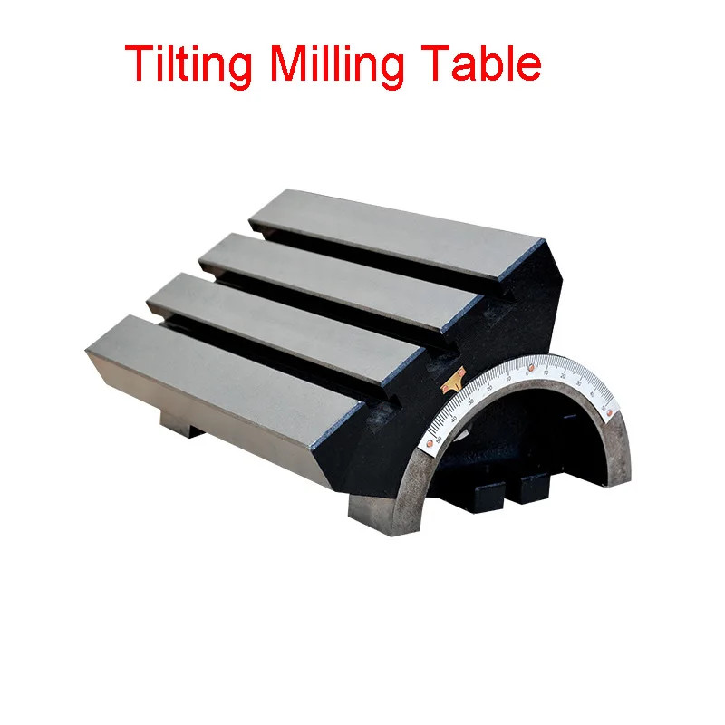 7-inch Tiltable Milling Table Adjustable Angle Table Precision Rotary Table
