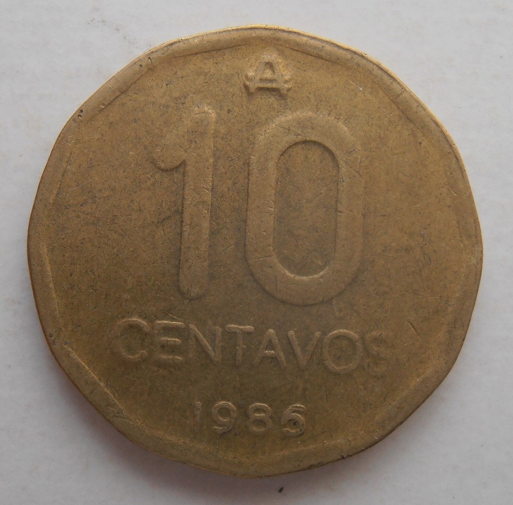 ARGENTINA 10 CENTAVOS 1986