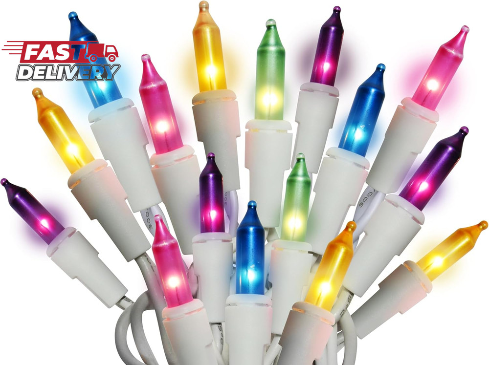 Holiday Pride Easter String Lights - 100 Count Mini Easter Lights String on Whit