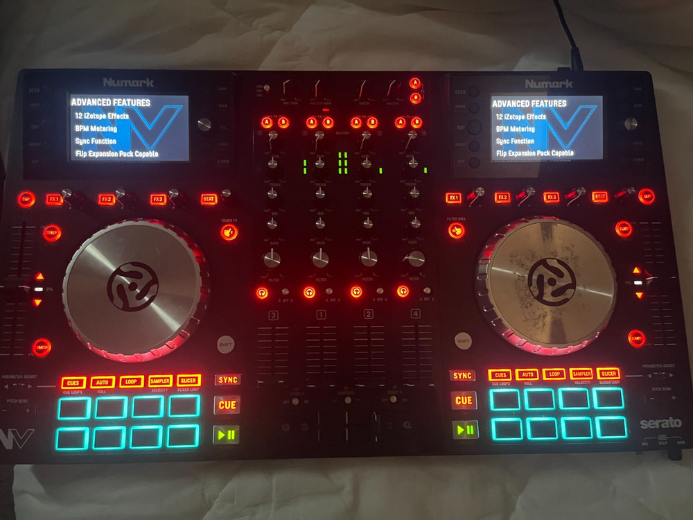 Numark NV 4 Channel Dual-Display Serato DJ Controller Black