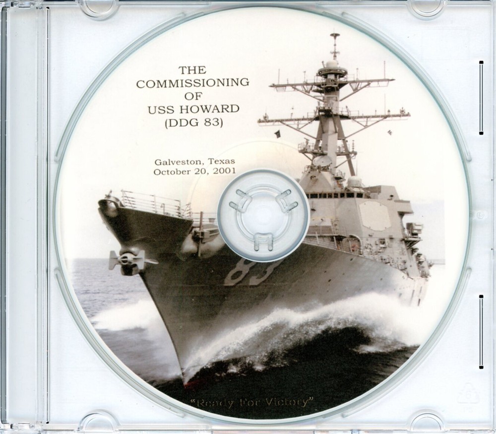 USS Howard DDG 83 Commissioning Program 2001 Navy Plank Owners