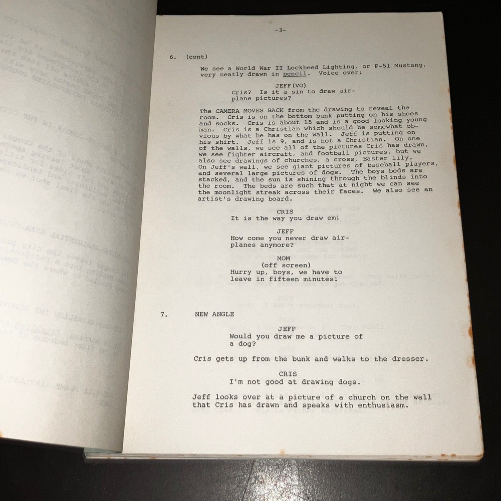 HOME SAFE! (1981) Shooting Script / "Safe At Home" Early Title / Drama + COA!