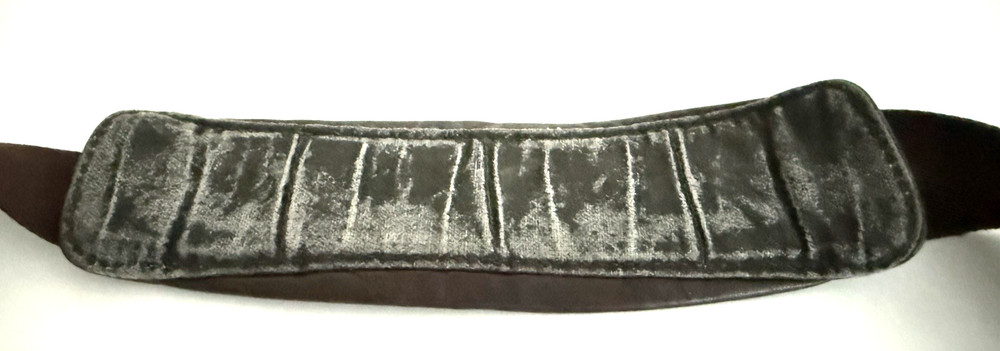 Tumi Replacement Shoulder Strap Dark Brown Silver 1.5" Wide