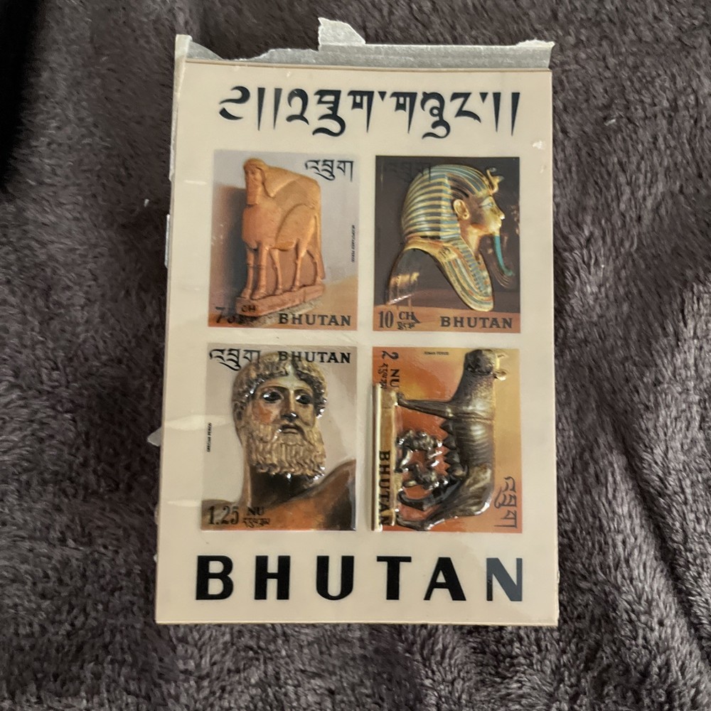 Bhutan 3D Stamps Mint Never Hinged