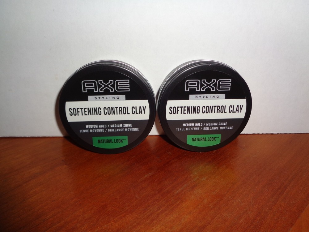 2 Axe Natural Look Softening Control Clay Softening, Medium Hold/Medium Shine