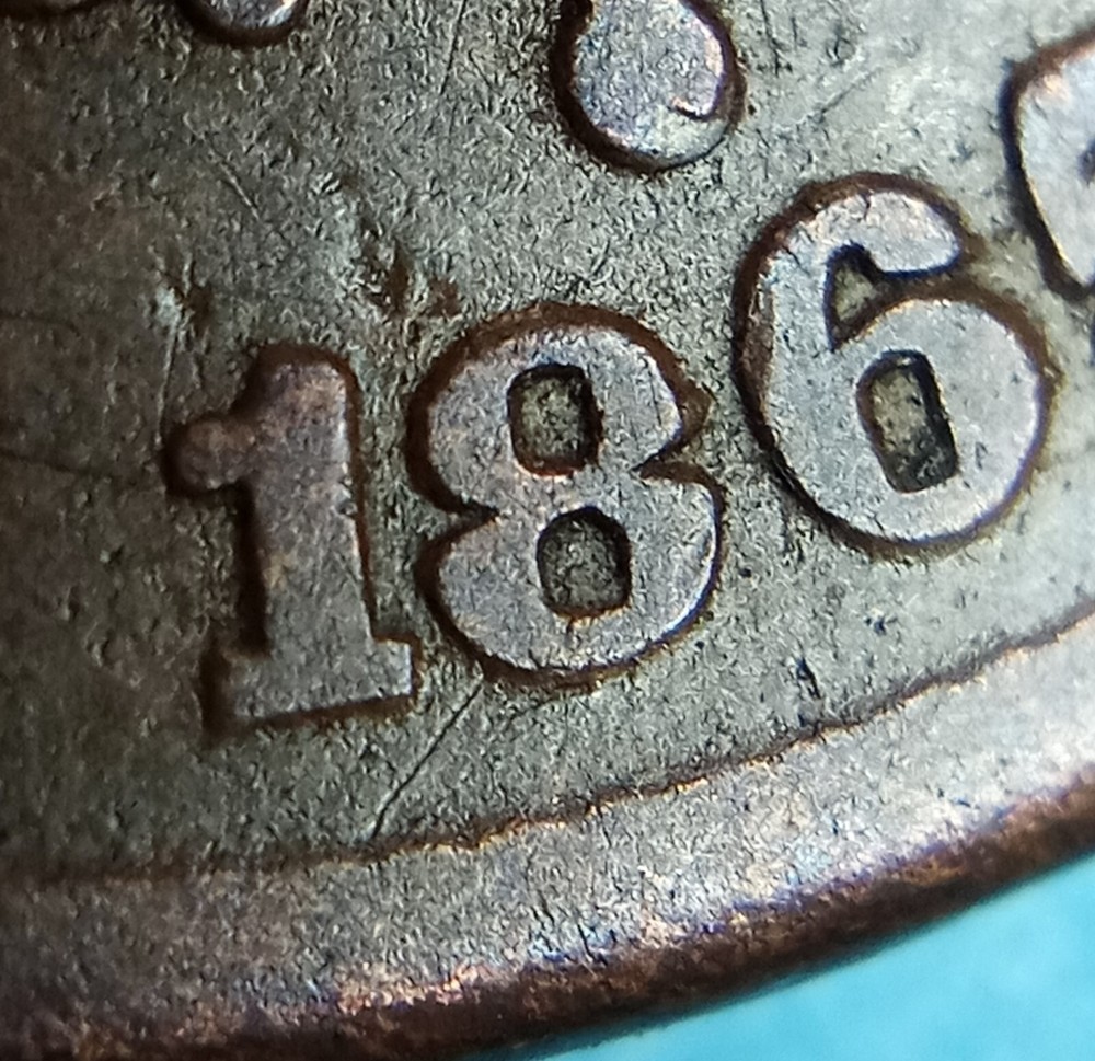 1865 18/18 "Plain 5" VP-011 2 Cent Piece - Higher Grade