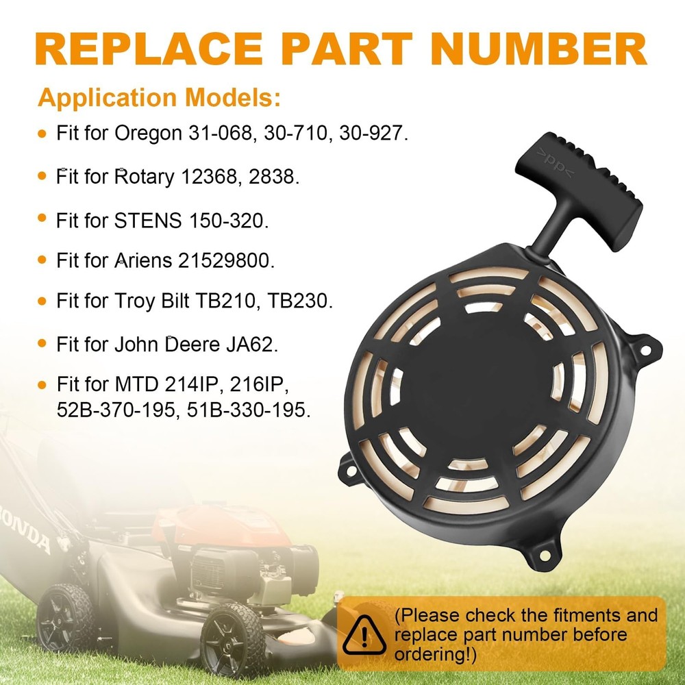SOFO 497680 Rewind Starter Pull Start Assembly Compatible with Briggs & Strat...