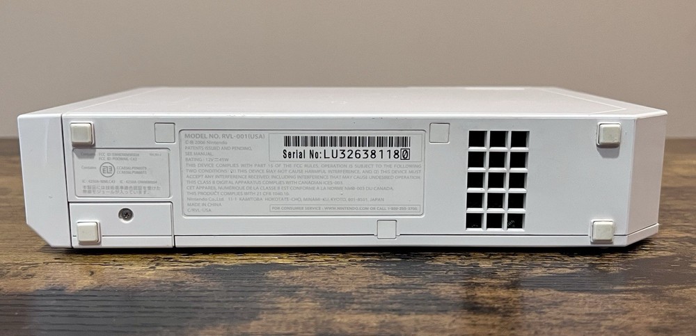 Nintendo Wii Console (White) Missing Nunchuck - Tested & Working USED Condition