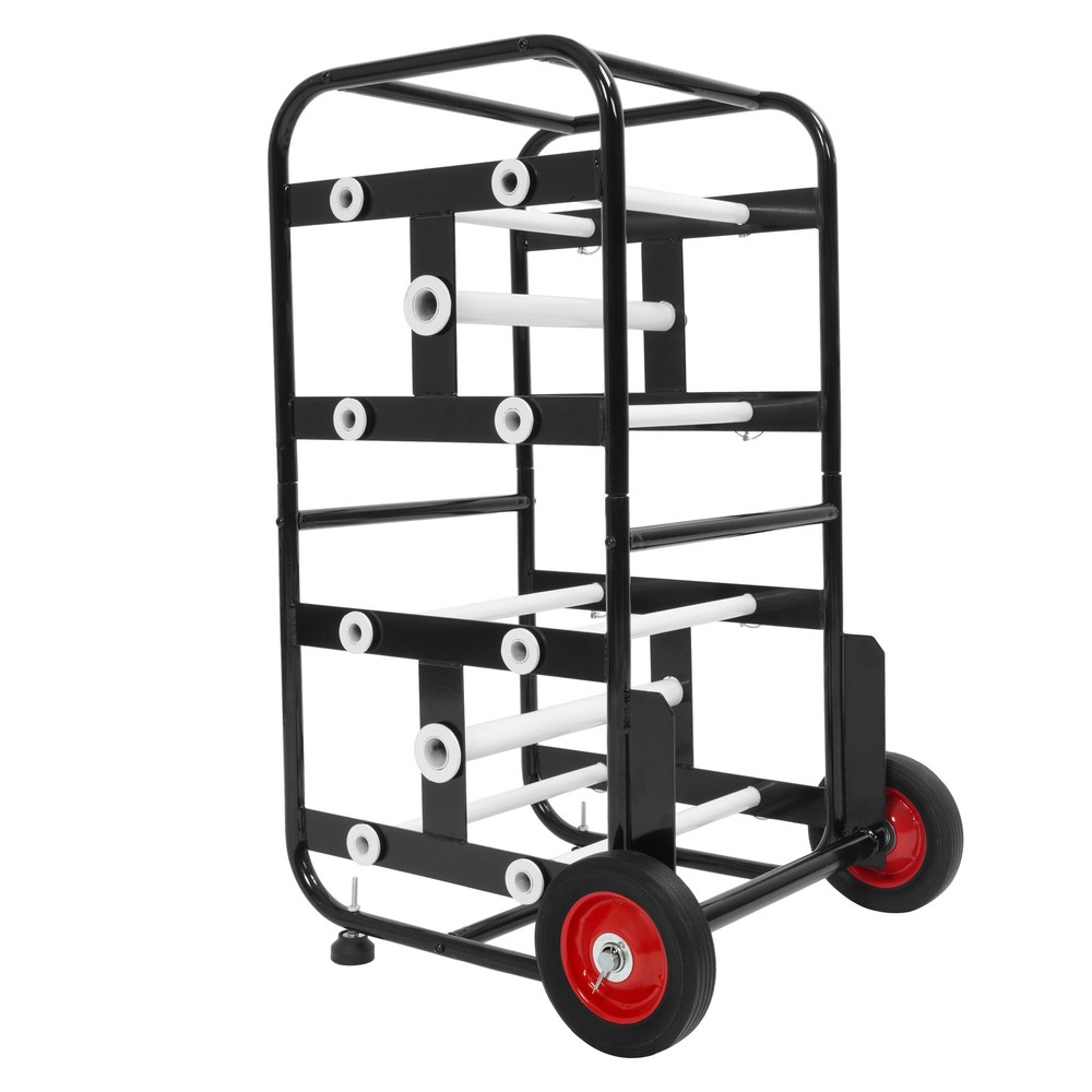 Transportable Axle Cable Caddy with 10 Rods Cable Spool Wire Rack Dispenser