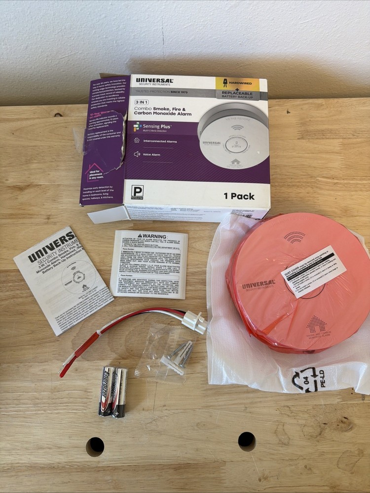 Universal Security Instruments Hardwired Smoke & Carbon Monoxide Detector