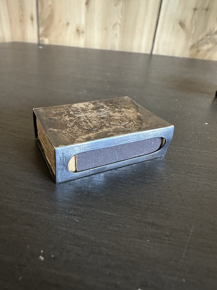 Webster Sterling Silver Matchbox Safe Holder Case “SC” Monogram