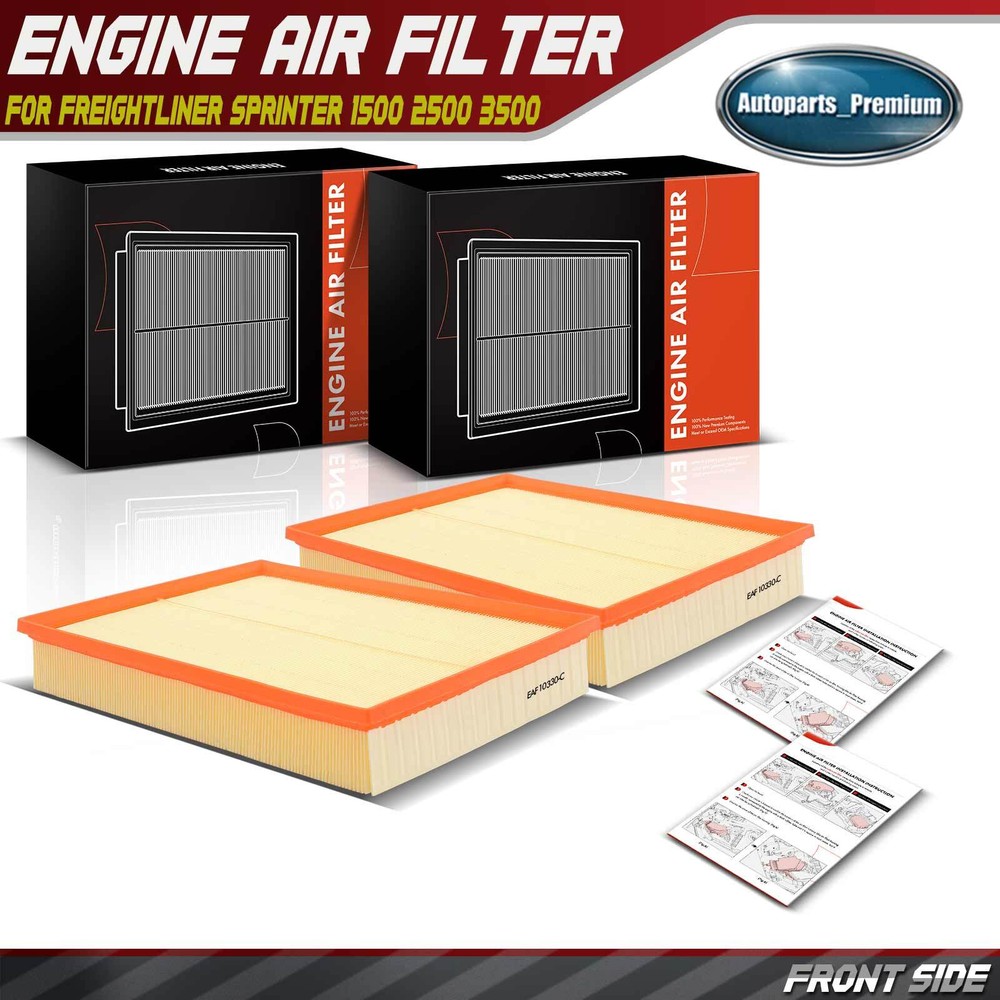 2pcs Engine Air Filter for Dodge Freightliner Mercedes-Benz Sprinter 1500 2500