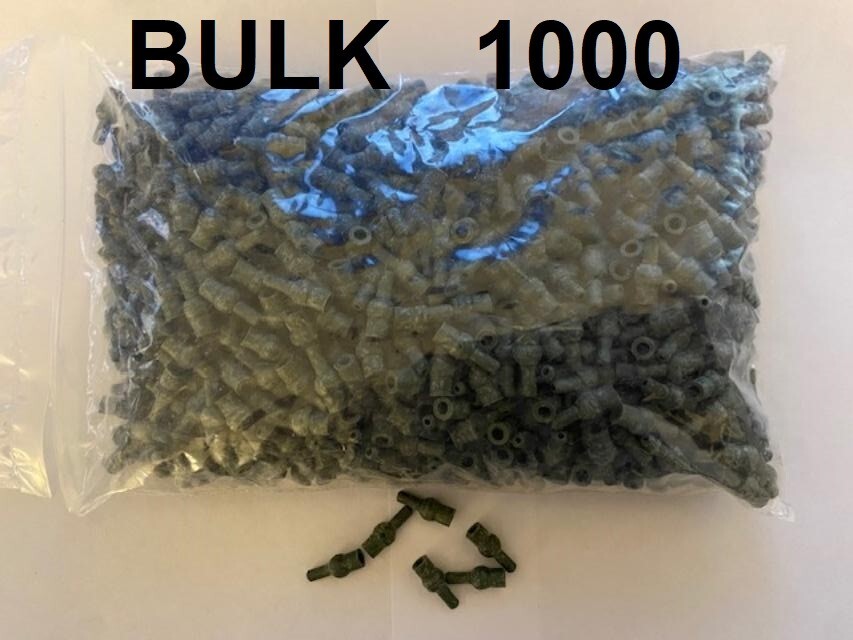 1000 Tulip Beads Carp Fishing Stop Buffer Beads Green
