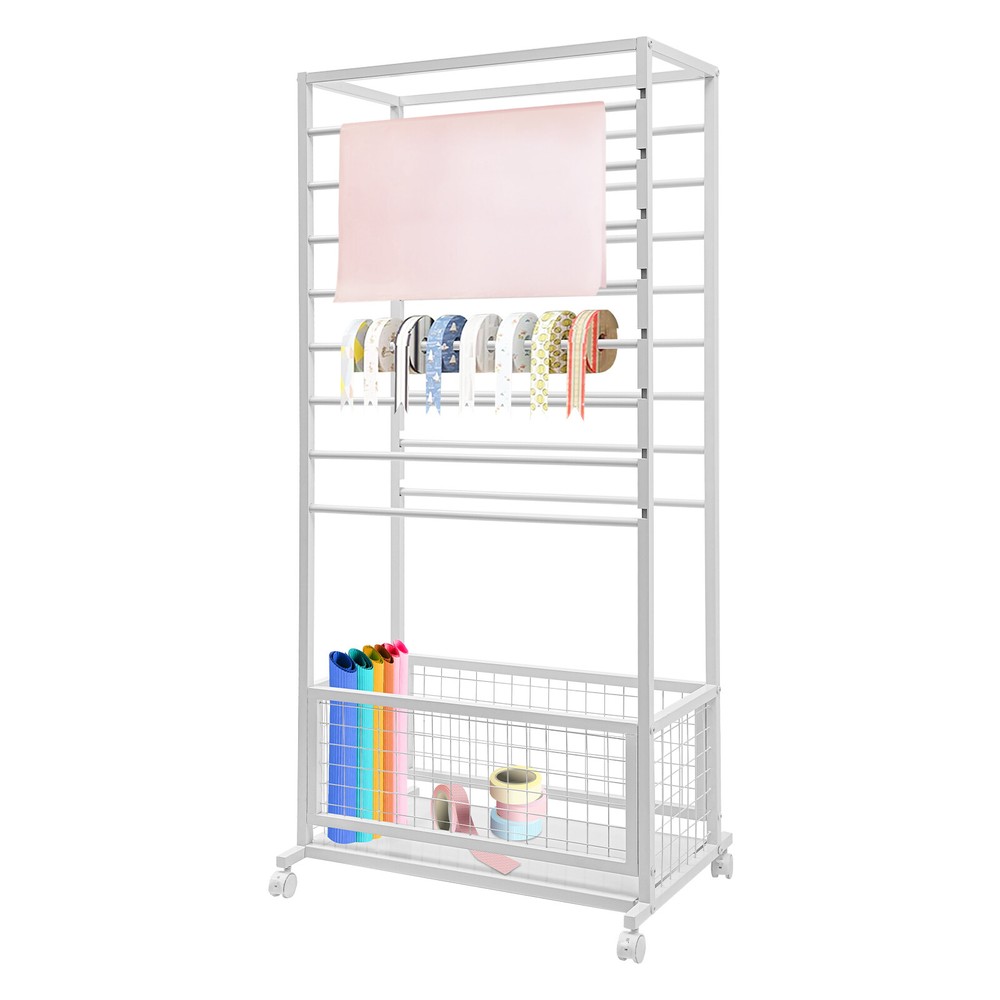 16-Layer Organizer Rack, Storage Shelf, Floor Standing Ribbon Display Rack US!