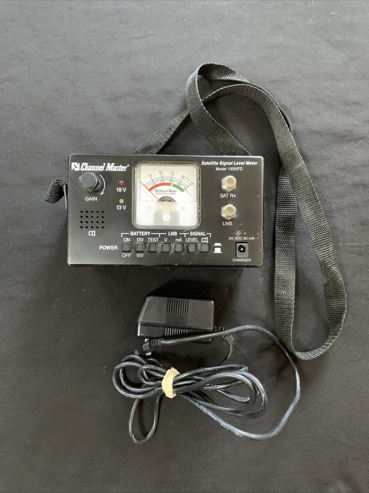 Channel Master Satellite Signal Level Meter Model 1005IFD Untested 🔥