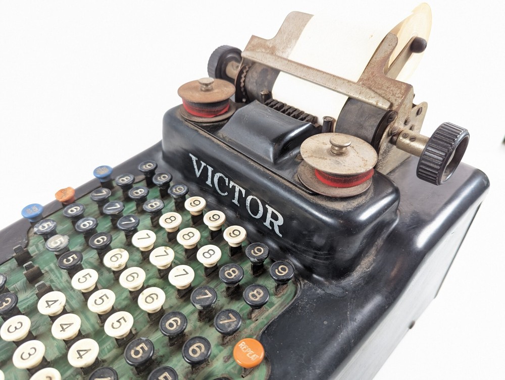 Antique VICTOR Adding Machine Vintage 1920's Era