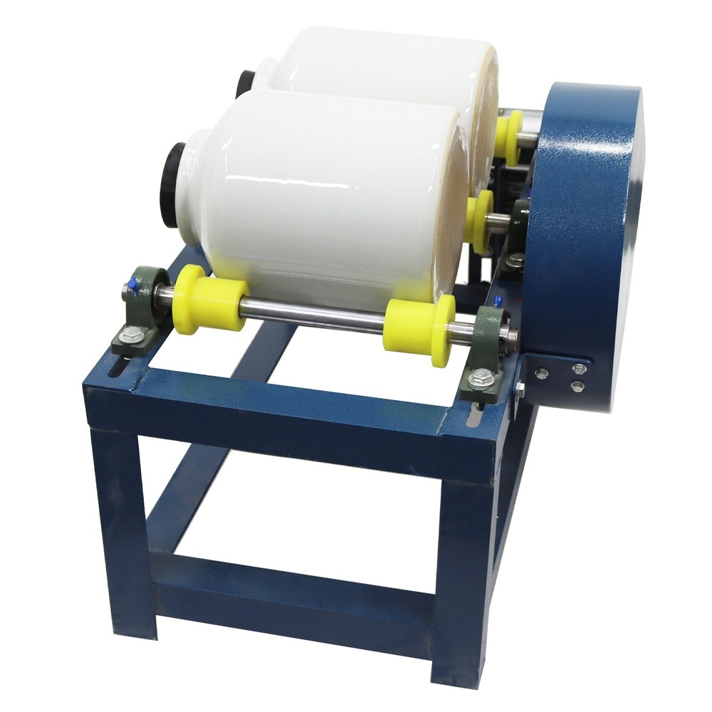 220V Horizontal Drum Double Cans Ceramic Ball Mill Grinding Machine Laboratory