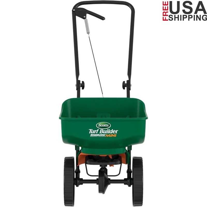 Mini Lawn Spreader EdgeGuard Technology Easy Storage 5000 sq ft Capacity New