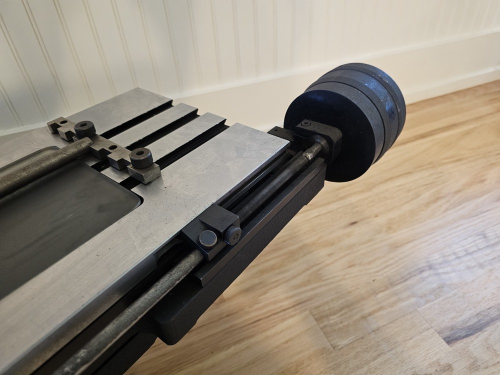 Nikon Measurescope Toolmakers Measuring Microscope X-Y Table Brown & Sharp Dials