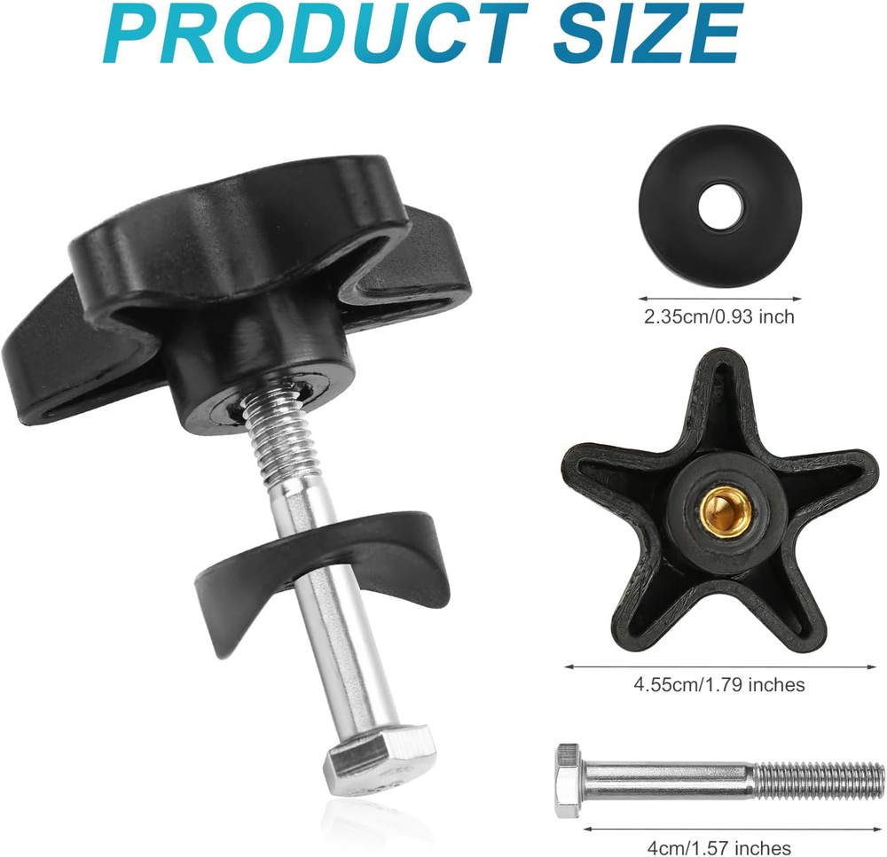 2 Sets Rollator Walker Replacement Knobs, Comfortable Replacement Arm Adjustment