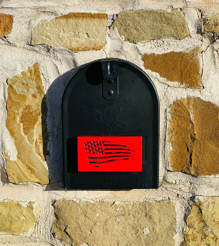 Tattered Flag Mailbox Red Flag Solution Universal Front Mount Mail Replacement