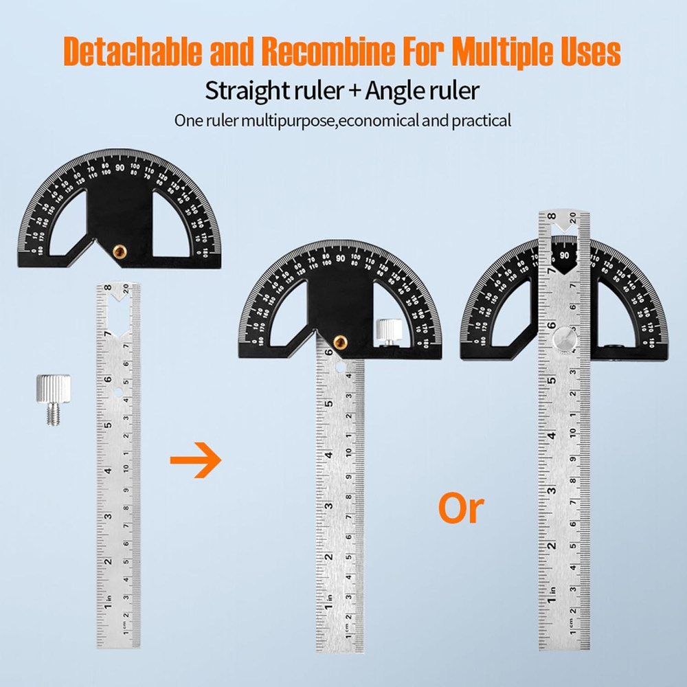 Protractors Angle Ruler Angle Finder Ruler Machinist Protractor Angle Measuri...
