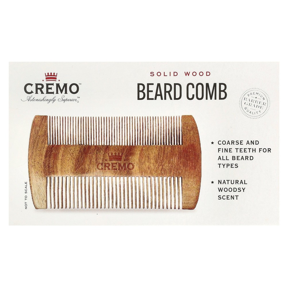Solid Wood Beard Comb, 1 Comb