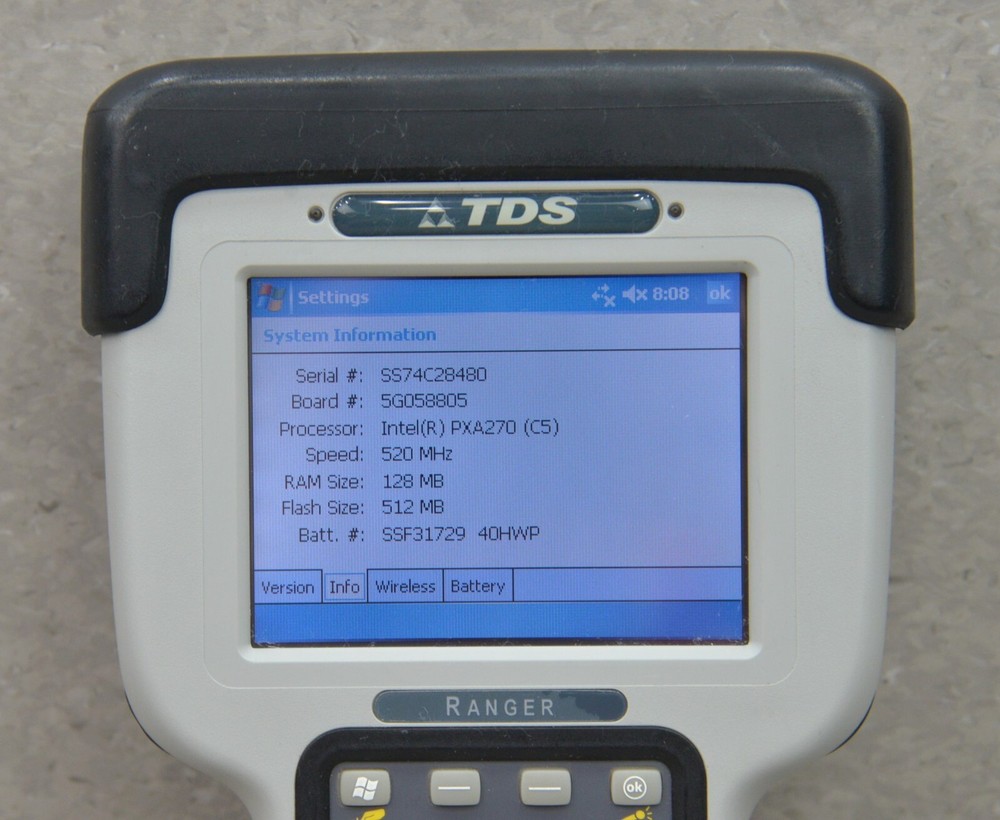 TDS Ranger X Series Handheld Computer Data Collector W/ Accessories