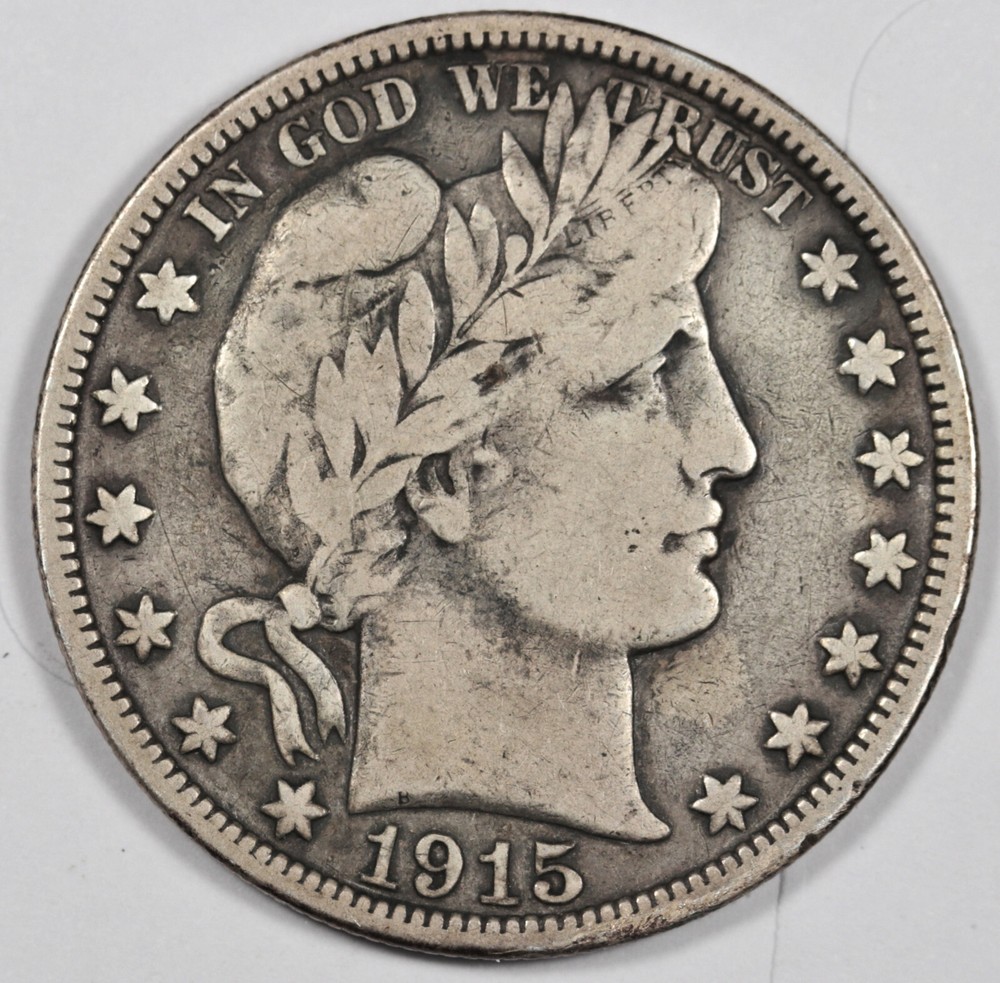 1915 Barber Half.  Full Liberty.  Fine.  198792