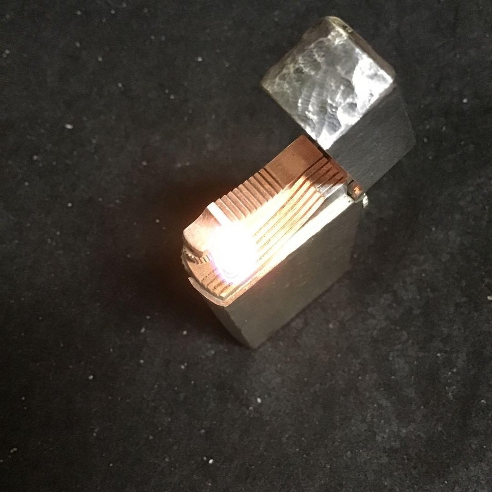 Overhauled Dunhill Rollagas lighter 70 silver with box