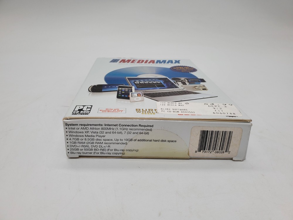 Bling 123 MediaMax DVD Backup Software - RARE