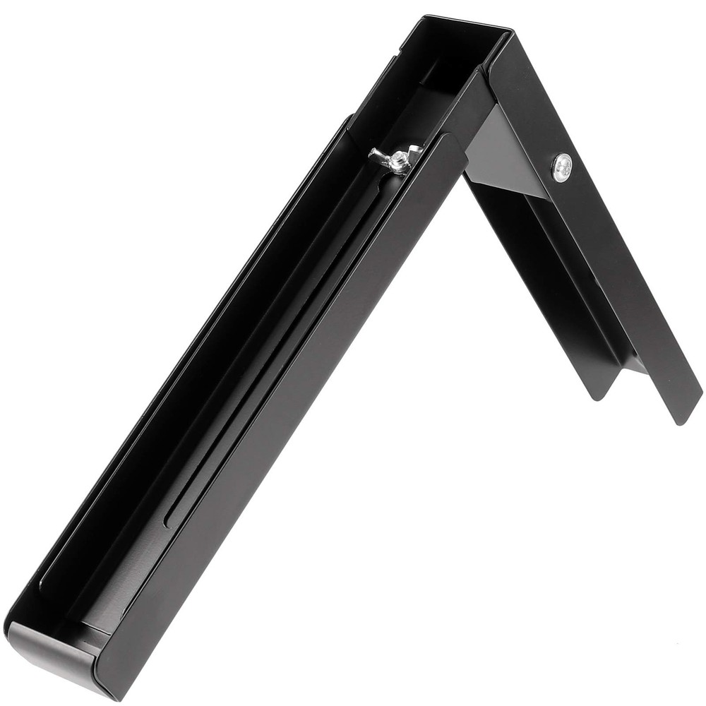 4 PCS Black Microwave Shelf Bracket, Wall Mount, Foldable, Adjustable Holder