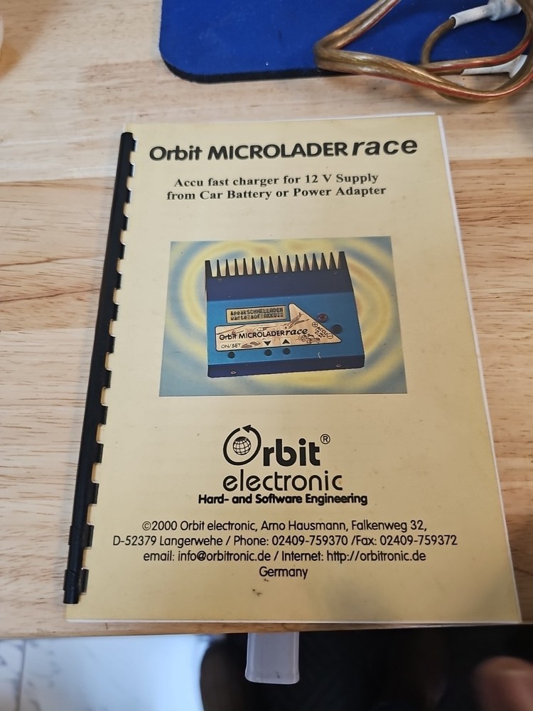 Orbit Microlader Race Charger RS232+PC SOFTWARE UNTESTED.