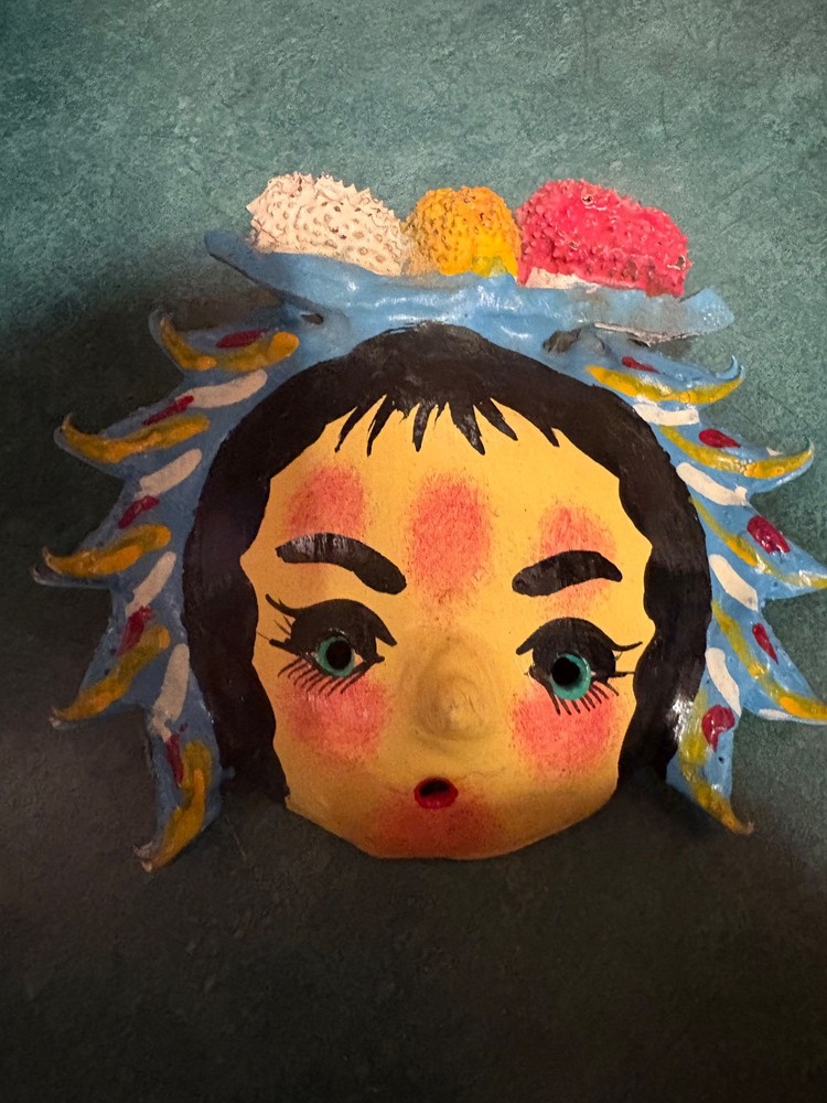 2 primitive string holders. Looks to be handmade.