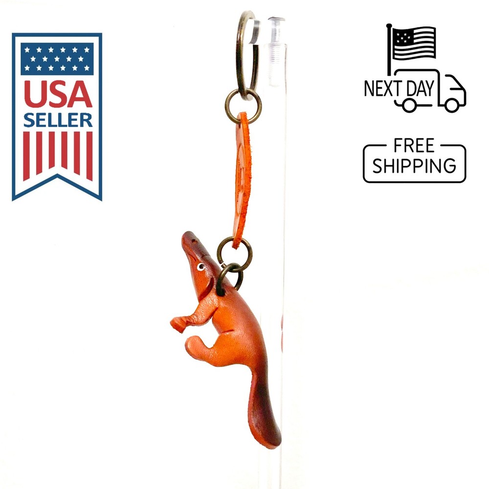 Platypus Handmade Leather Keyring