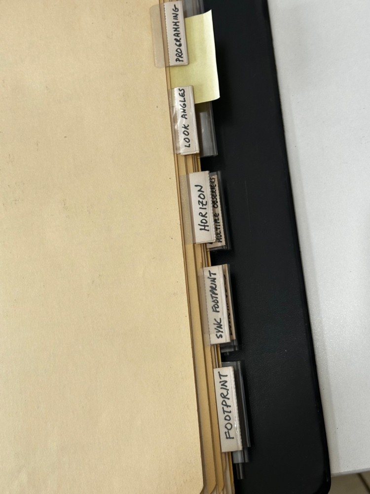 Satellite Tracking Antenna Trajectory Calculation Ephemera HP 9820 Program Notes