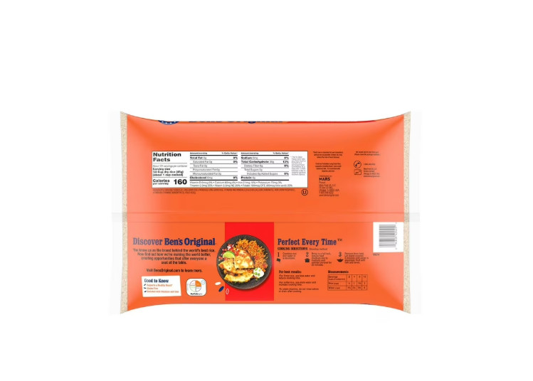 Ben's Original Enriched Long Grain White Parboiled Rice, 12 lbs.