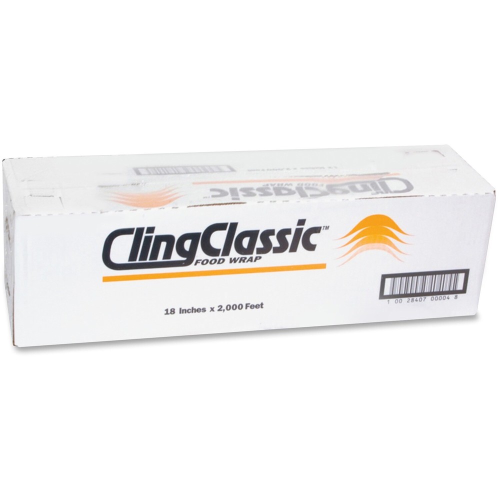 Webster Prof Grade Plastic Food Wrap, 18" x 2000', Clear