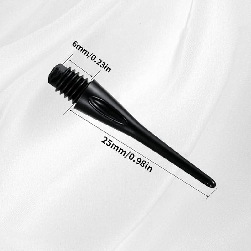 400 Pack 2BA Thread Soft Dart Tips - Premium Plastic Replacement Dart Points, Es